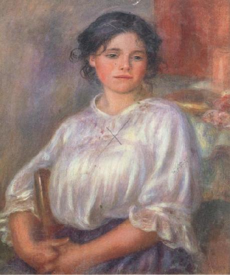 Pierre Renoir Seated Young Girl(Helene Bellon) China oil painting art